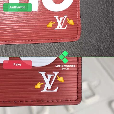 How To Spot A Fake Supreme x Louis Vuitton Wallet 